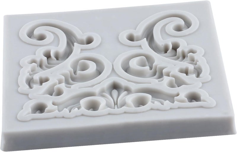 TAOXIBEI Baroque Scroll Relief Silicone Molds Baroque Polymer Clay Mold Filigree Mold for DIY Crafts Air Dry Plaster Polymer Clay Epoxy Resin Casting Jewelry Making - Image 3